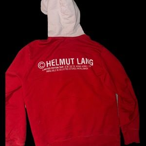 Helmet Lang Hoodie Red Taxi Sweatshirt Hoodie